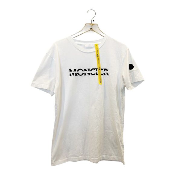 Moncler X Genius Mens Sz 2/M Embroidered Logo Cotton Streetwear Short Sleeve - Picture 1 of 8